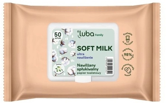 Изображение LUBA_Family Soft Milk nawilany papier toaletowy 50szt