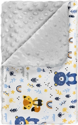Изображение Lulando Lulando BABYDECKE 100 X 75 CM GRAU TEDDYBAREN
