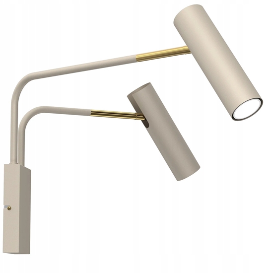 Picture of Luminex Axion 276 kinkiet lampa cienna 2x8W GU10 beowy/zoty