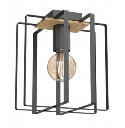 Picture of Luminex Kortez 4459 plafon lampa sufitowa 1x15W E27 czarny/drewniany