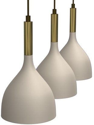 Picture of Luminex Noak 4006 lampa wiszca zwis 3x15W E27 beowa/zota