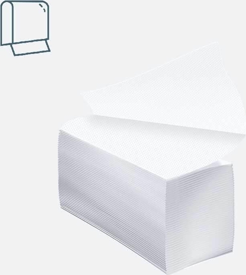 Picture of Luna Smart  Rcznik papierowy ZZ, skadka 3-panelowa, 2-warstwy, celuloza  Biay