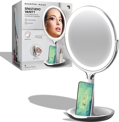 Изображение Lusterko kosmetyczne Sharper Image Sharper Image Makeup Mirror with Light and Wireless Charger