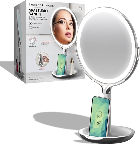 Picture of Lusterko kosmetyczne Sharper Image Sharper Image Makeup Mirror with Light and Wireless Charger