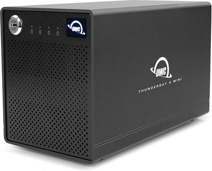 Attēls no Macierz dyskowa OWC 16TB SSD ThunderBay 4 mini Professional Grade 4-Drive Enclosure Thunderbolt 3 For Mac/Win (2 x TB3 Ports) - with Softraid (RAID 0/1/4/5/1+0)