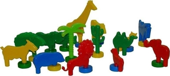 Picture of Macyszyn Klocki konstrukcyjne Kolorowe zoo