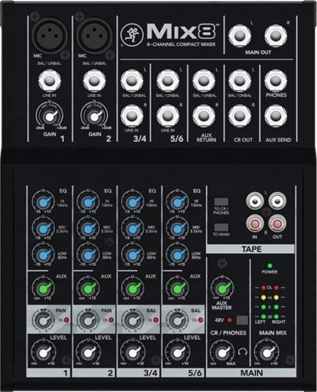 Изображение Mackie Mackie Mix8, 8 channels, Black
