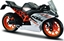 Picture of Maisto MI 39300-77 Motor KTM RC390 1:18 z podstawk