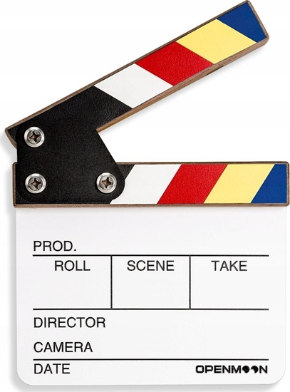 Picture of May Profesjonalny Klaps Filmowy Studyjny Do Filmu 15x15cm Biay Kolor Na Pisaki Mazaki / Ocjb01