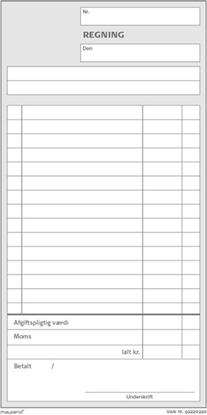 Изображение Mayland-Burde Bilagsblok mayland, regninger, med afgift, 2 x 50 blade