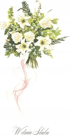 Picture of MAK Karnet ¦lub DL S64 - Zielony bukiet