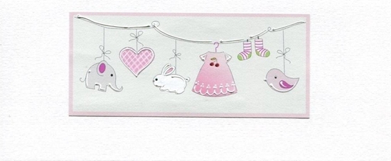 Picture of MAK Karnet Narodziny/Roczek DL D01 - Dziewczynka