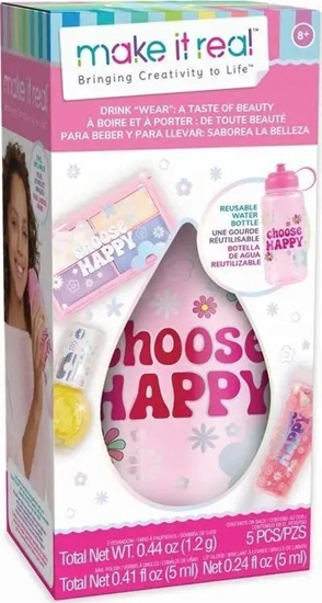 Picture of Make it real MAKE IT REAL Water bottle with cosmetics set "A Taste of Beauty"