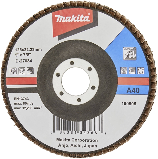 Изображение Makita Fächerschleifscheibe 125mm A40