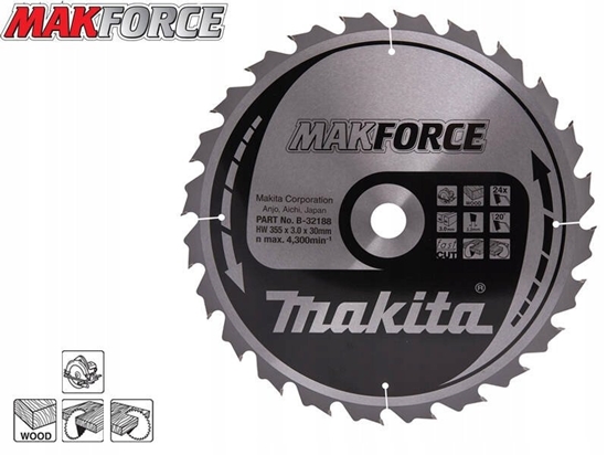 Изображение Makita MAKFORCE Sägeblatt 355x30x24Z