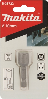 Attēls no Makita MAKITA NASADKA MAGNETYCZNA 1/4" HEX 10x50mm