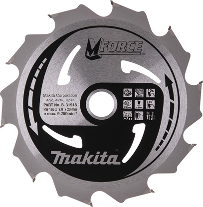 Изображение Makita MAKITA PIA TARCZOWA  165x20x10z M-FORCE DREWNO