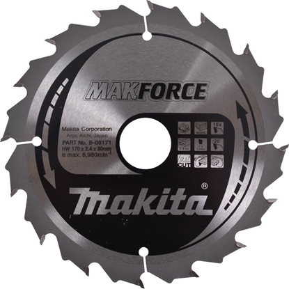 Attēls no Makita MAKITA PIA TARCZOWA  170x30x16z MAKFORCE DREWNO >>>B-32122