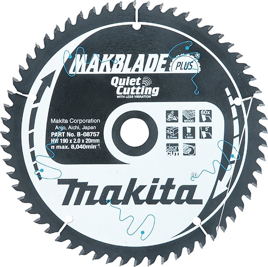 Изображение Makita MAKITA PIA TARCZOWA  350x30x100z MAKBLADE PLUS DREWNO >>>B-32677