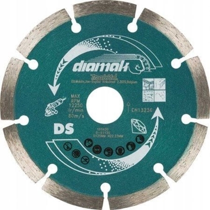 Изображение Dimanta griešanas disks Makita D-61139; 125 mm; 10 gab.