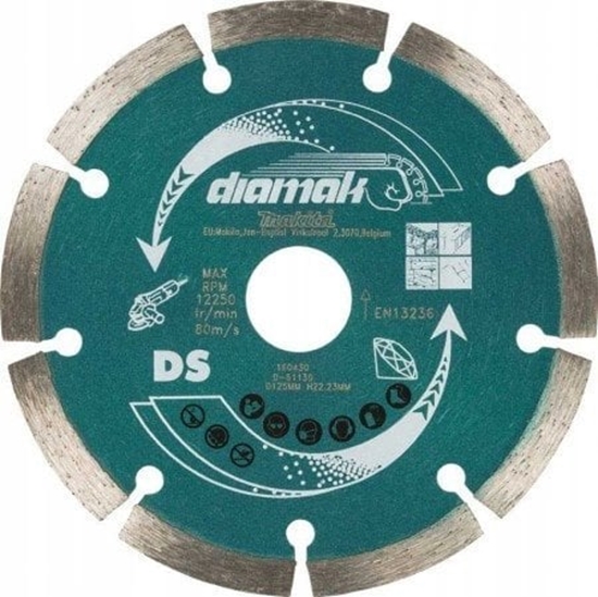 Изображение Dimanta griešanas disks Makita D-61139; 125 mm; 10 gab.