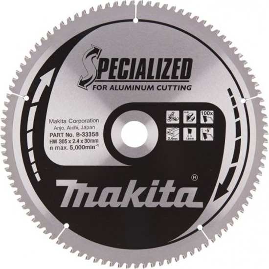 Picture of Makita PIA SPIEKOWA DO ALUMNIUM SPECJALIZED 305*30 100Z (1 SZT)
