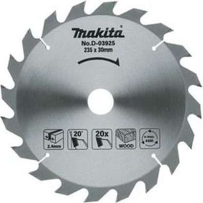 Изображение Griešanas disks kokam Makita; 185x2x30,0 mm; Z16; 20°