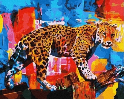 Attēls no Ideyka Malowanie po numerach - Jasny lampart 40x50cm