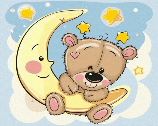 Picture of Malowanie po numerach - Mi w ramionach snu 40x50