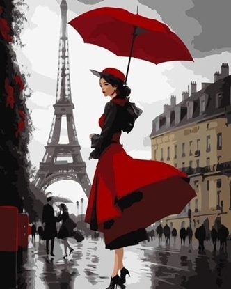 Picture of Malowanie po numerach - Paryski deszcz 40x50cm