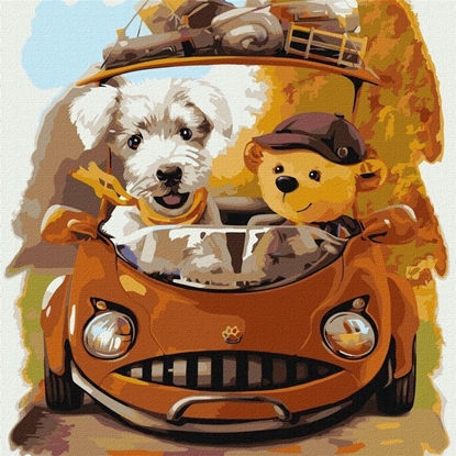 Изображение Malowanie po numerach - Przyjazna podró 40x40cm