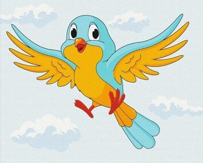 Picture of Twoje Hobby Malowanie po numerach - Ptaszek 40x50cm