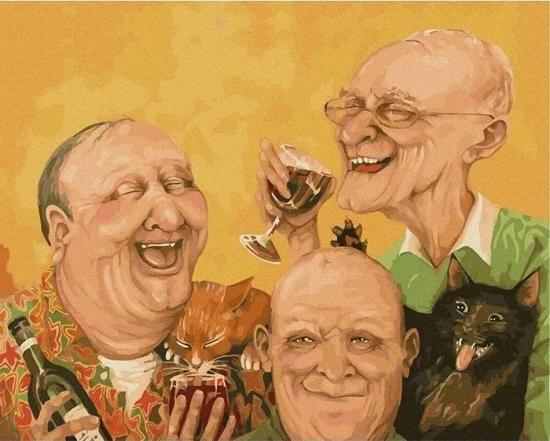 Picture of Twoje Hobby Malowanie po numerach - Starzy przyjaciele 40x50cm