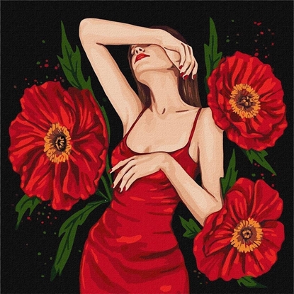 Изображение Malowanie po numerach - Tajemnicze pikno 40x40cm