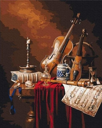 Picture of Malowanie po numerach - wiat muzyka 40x50cm