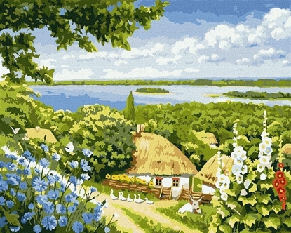 Picture of Malowanie po numerach - Wiejski zaktek 40x50cm