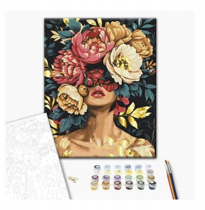 Picture of Malowanie po numerach BRUSHME, 40x50 cm, magia patków, 1 szt., w pudeku