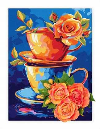 Picture of Malowanie po numerach IDEYKA&OCTO, 30x40cm, z glink, tajemnica herbaty, 1 szt.