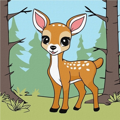 Picture of Malowanie po numerach- Magiczny jele Kids 25x25cm