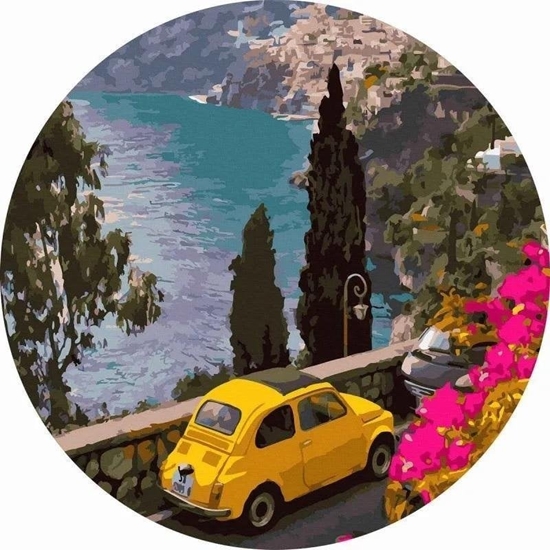 Picture of Malowanie po numerach okrge - Prowincja.. 40cm