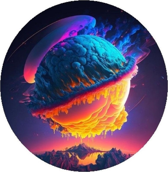 Picture of Malowanie po numerach okrge - Wulkan 40cm