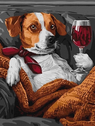 Picture of Malowanie po numerach- Puszysty degustator 30x40cm