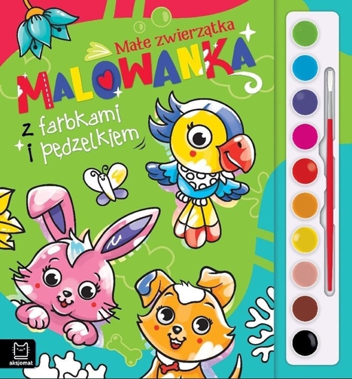Picture of Malowanka z farbkami i pdzelkiem. Mae zwierztka