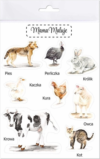 Изображение Mama Maluje Naklejki due Zwierzta wiejskie 1