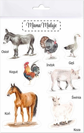 Изображение Mama Maluje Naklejki due Zwierzta wiejskie 2