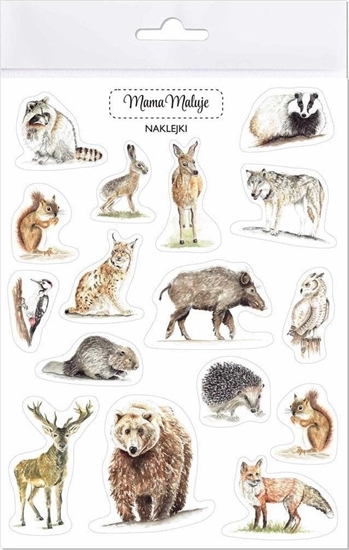 Изображение Mama Maluje Naklejki Zwierzta lene