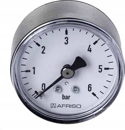 Attēls no Manometr grzewczy RF50 0-6bar 1/4 AXA
