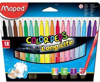 Attēls no Maped Flamastry Colorpeps trójktne 18 kolorów (205571)