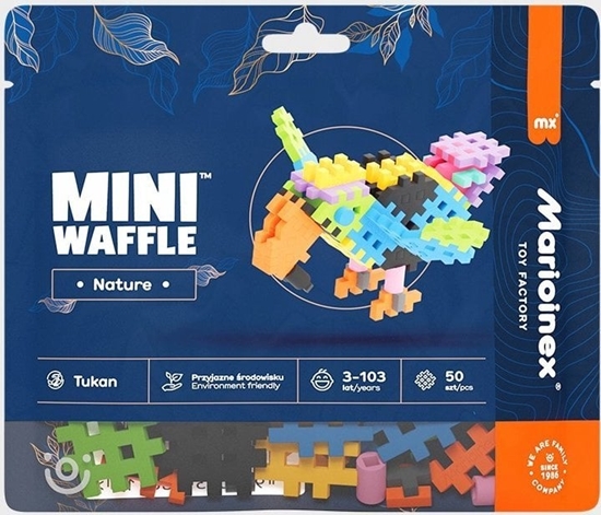 Picture of Marioinex Klocki Mini Waffle Nature - Tukan 50 elementów