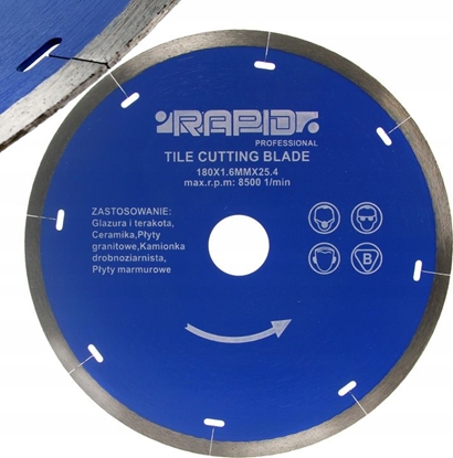 Attēls no Mar-Pol tarcza diamentowa pena 180x1,6x25,4mm Rapid (MZ08715)